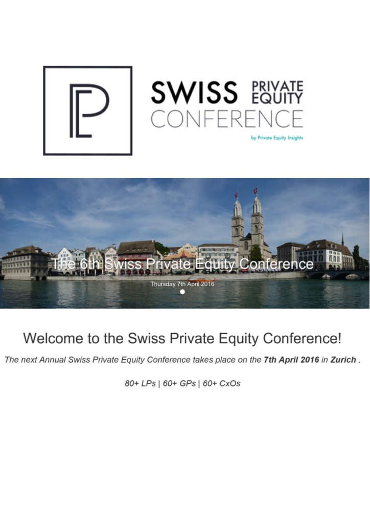 Dr. Marco Wulff als Panelist an der Swiss PE Konferenz