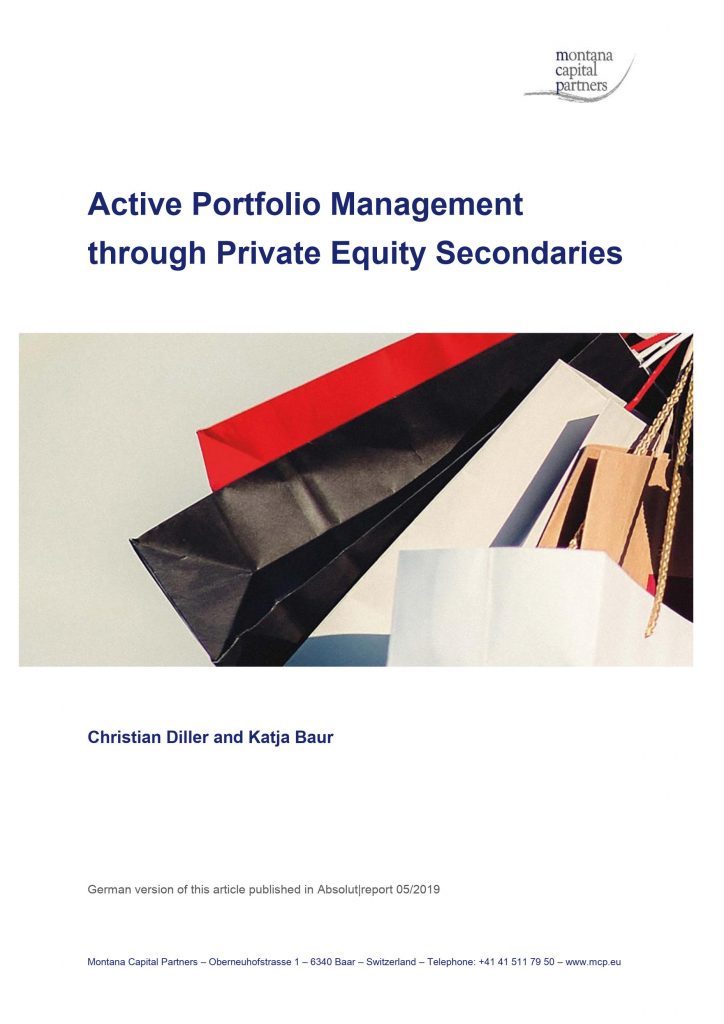 mcp's Artikel zu «Aktives Portfoliomanagement durch Private Equity Secondaries» publiziert von Absolut|report